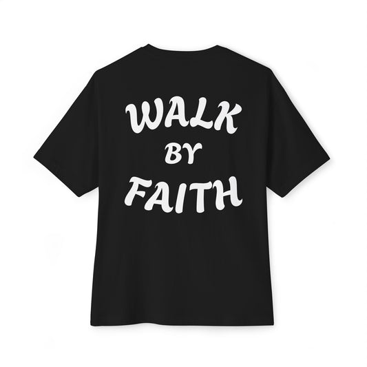 FiveStones- WALK BY FAITH - Unisex Oversized Boxy Tee
