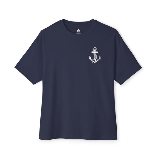 FiveStones- GOD MY ANCHOR - Unisex Oversized Boxy Tee